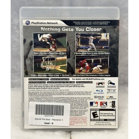 Sony PlayStation 3 MLB 09 THE SHOW PS3 Video Game COMPLETE ~ TESTED and GREAT - Picture 3 of 3